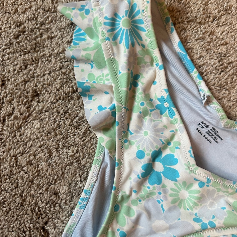 Floral Ruffle Bikini Bottom - Picture 3 of 4